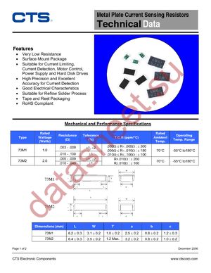 73M1R004F datasheet  